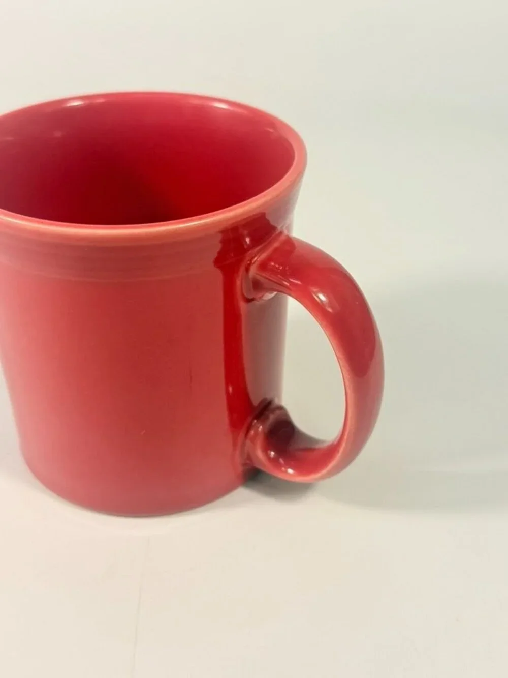 Coffee Tea Mug Cup Scarlet Red Fiesta Ware 8oz 3 5/8 in Homer Laughlin Vintage - Picture 5 of 16